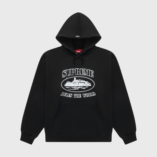 Supreme Corteiz Rules the World Hoodie Black